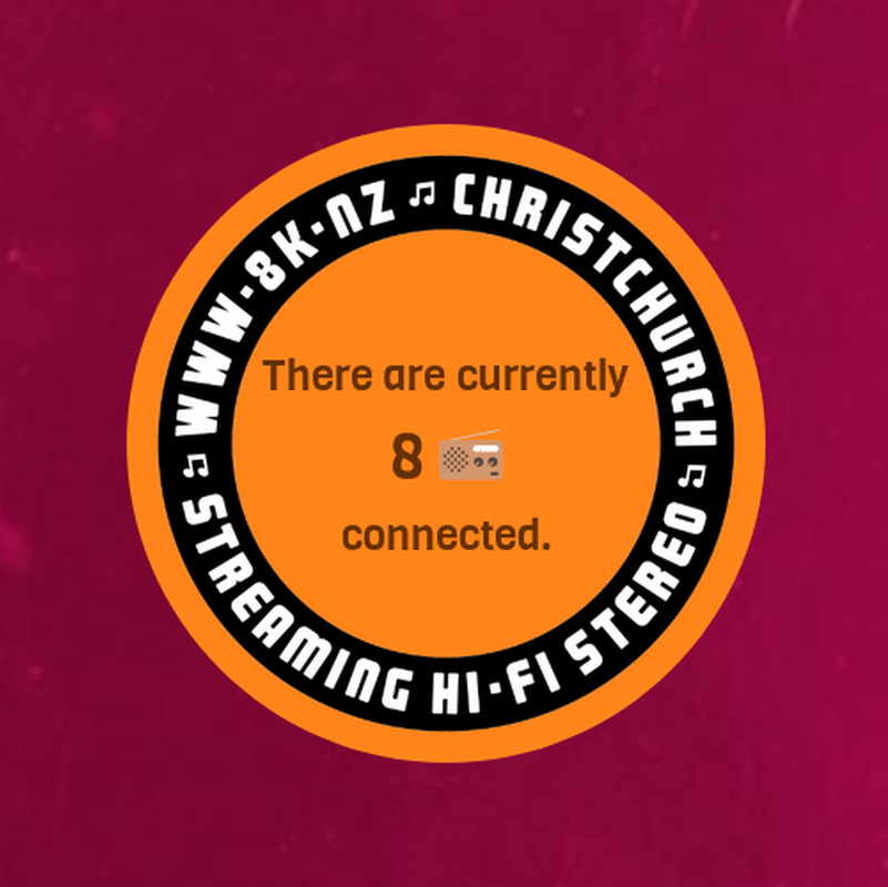 Number of connected listeners widget for 8K.NZ